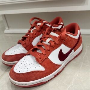 Nike Dunk Low Red and White Sneakers